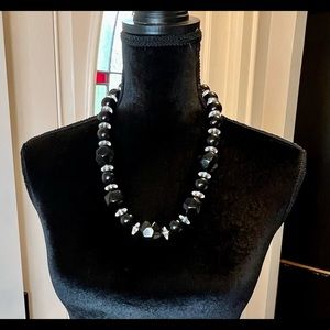 Black and Lucite ‘Chunky’ Necklace